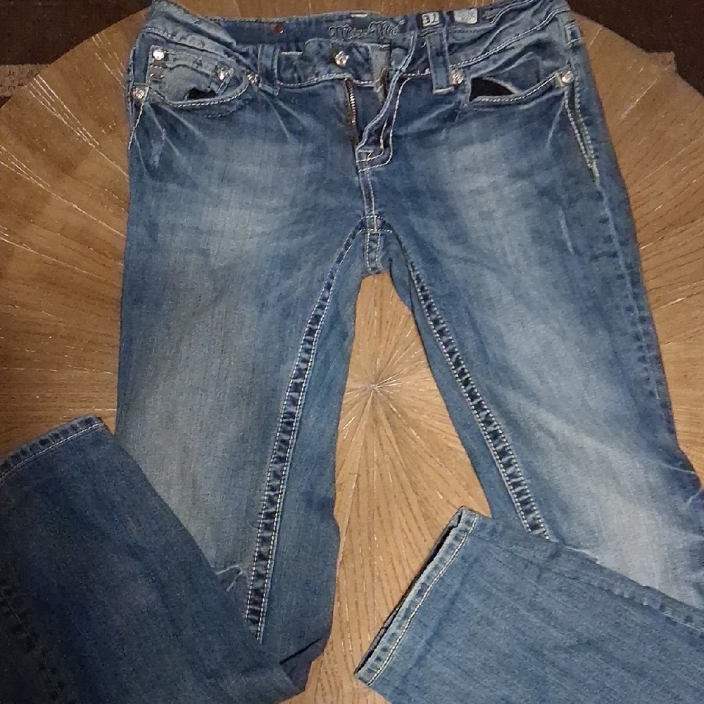 Miss Me Women's Straight Leg Blue Jeans